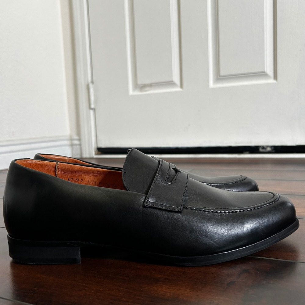 NWOB Wolf & Shepherd Ringer Penny Loafer Men's 11.5 Black Minimalist Old Money